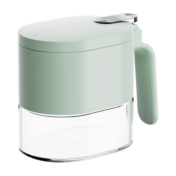 Yhmxh Utensilios de cocina Frascos de vidrio para especias de 380 ml, mini frascos para almacenar condimentos con tapas de aleta para conservar la salinidad del pimiento y el chile en la cocina.