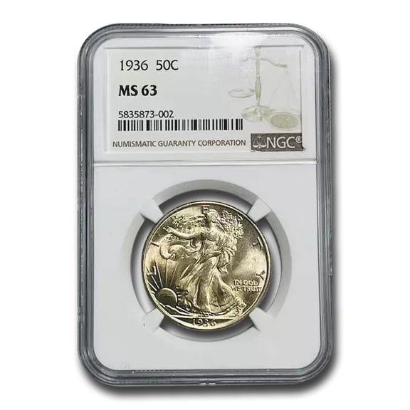 1936 Walking Liberty Half Dollar MS-63 NGC
