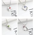 thumbnail image 2 of Collar de amistad para 4 mejores amigos, collar de mejores amigos para siempre, collares Bff de acero inoxidable para niñas, 2 of 4