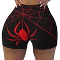 thumbnail image 2 of Rocae Red Spider for Women's Quick-Dry Running Shorts,Ladies Active Athletic Apparel Yoga Workout Gym Running Volleyball Spandex Shorts-Medium, 2 of 8