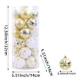 thumbnail image 3 of 24pcs Christmas Ball Ornaments Shatterproof Plastic Christmas Tree Decorations for Xmas Party Home Office Holiday Decor-Medium Size (2.36"/ 60mm), 3 of 6