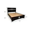 thumbnail image 6 of Matrix Traditional Wood Queen Storage Bed in Black, 6 of 7