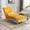 Mustard Yellow, variant on Tufted Chaise Lounge Chair Indoor,Velvet Upholstered Chaise Lounge Chair with Acrylic Legs and Lumbar Pillow,Armless Leisure Recliner Single Lounge Sofa for Living Room,Bedroom