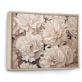 thumbnail image 2 of Designart "Tan Carnation Composition III" Carnations Floater Framed Wall Decor, 2 of 5