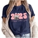 thumbnail image 1 of Camisetas de Manga Corta para Mujeres, Camiseta de Cuello Redondo Impresa de Moda, Primavera Y Verano Casual, 1 of 9