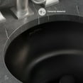 thumbnail image 3 of Monaco 16" Ceramic Undermount Bathroom Sink in Matte Black, 3 of 6