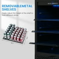 thumbnail image 6 of 24 Inch Beverage Refrigerator, Stainless Steel Beverage Fridge, Under Counter Beer Mini Fridge, Indoor/Outdoor Refrigerator Cooler for 190 Cans, Beverage Cooler for Patio/Kitchen/Party, 6 of 15