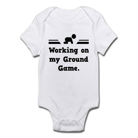 

CafePress - Working On My Ground Game Infant Bodysuit - Baby Light Bodysuit