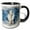 Black/White, variant on 3drose, Image of Watercolor Pretty White Swan, 11oz Two-tone Yellow Mug