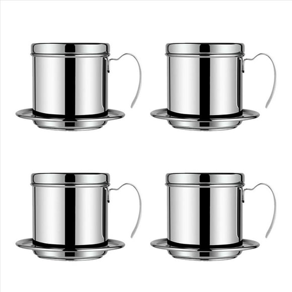 4X Filtro de Café Vietnamita Máquina de Prensa de Café Portátil Colador de Infusor Phin Reutilizable Cafetera Cafetera Manual por