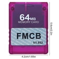 thumbnail image 2 of Tarjeta de memoria FMCB V1.953 de 8MB/16MB/32MB/64MB con tarjeta de memoria para juegos OPL para PS2, 2 of 6
