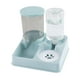 thumbnail image 2 of Dispensador de agua y comida para mascotas, cuenco desmontable para comida y agua para gatos y perros. verde, 2 of 9