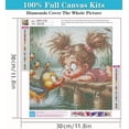 thumbnail image 2 of Girl and The Duckling Diamond Art Painting Kits for Adults-Round Full Drill Diamond Painting Kits for Beginners-DIY 5D Diamond Gem Art Kits for Adults for Gift Home Wall【11.8x11.8inch】, 2 of 7