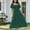 Green, variant on Kmdttou Women's Short Sleeve Loose Plain Dresses Women's Summer Casual Neck Pleated Short Sleeve Solid Color Dress
