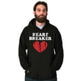 thumbnail image 5 of Heartbreaker Valentines Day Break Up Hoodie Sweatshirt Women Men Brisco Brands X, 5 of 6