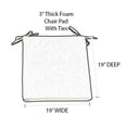 thumbnail image 5 of RSH Décor Indoor Outdoor Set of 2 Foam Dining Chair Seat Cushions, 19" x 19" x 3", Sunny Spot Blue, 5 of 6