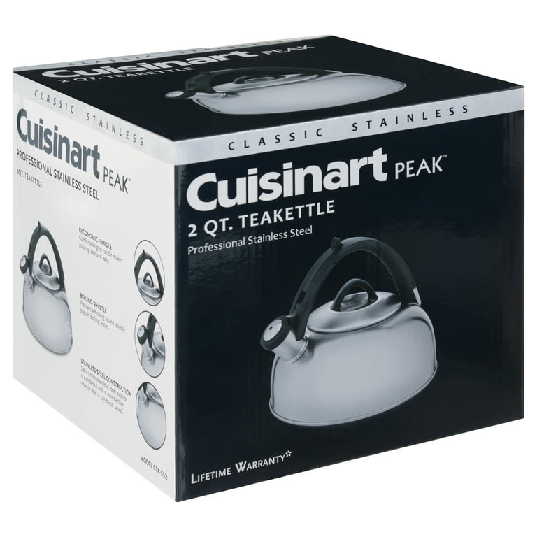 Best Buy: Cuisinart Tastefully Revitalize 2 Qt Tea Kettle Stainless/Black  CTK-SS7