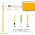 thumbnail image 3 of LAICAIW 20PCS Inkless Pencil Replaceable Refill, Infinite Pencil Replaceable Graphite Nib, Graphite Nib Metal Inkless, Everlasting Pencils Replacement Head for Writing Drawing Office School Supplies, 3 of 7