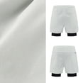 thumbnail image 5 of DDAPJ pyju Birthday Gifts! Men's Basketball Shorts with Compression Liner Quick Dry Athletic Running Shorts 2 in 1 Workout Gym Short Pants with Pockets White XXL, 5 of 9