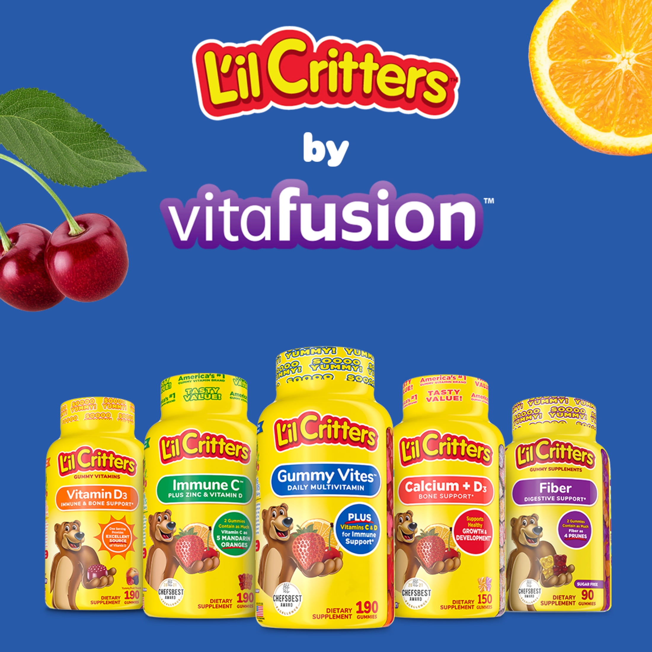 大人の上質  Children's Critters L'il Gummy Multivitamin Daily Vites ソフトドリンク