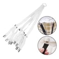 thumbnail image 4 of Soporte para sábanas, hebilla de fijación antideslizante, correas elásticas ajustables con 8 clips (blanco), 4 of 8
