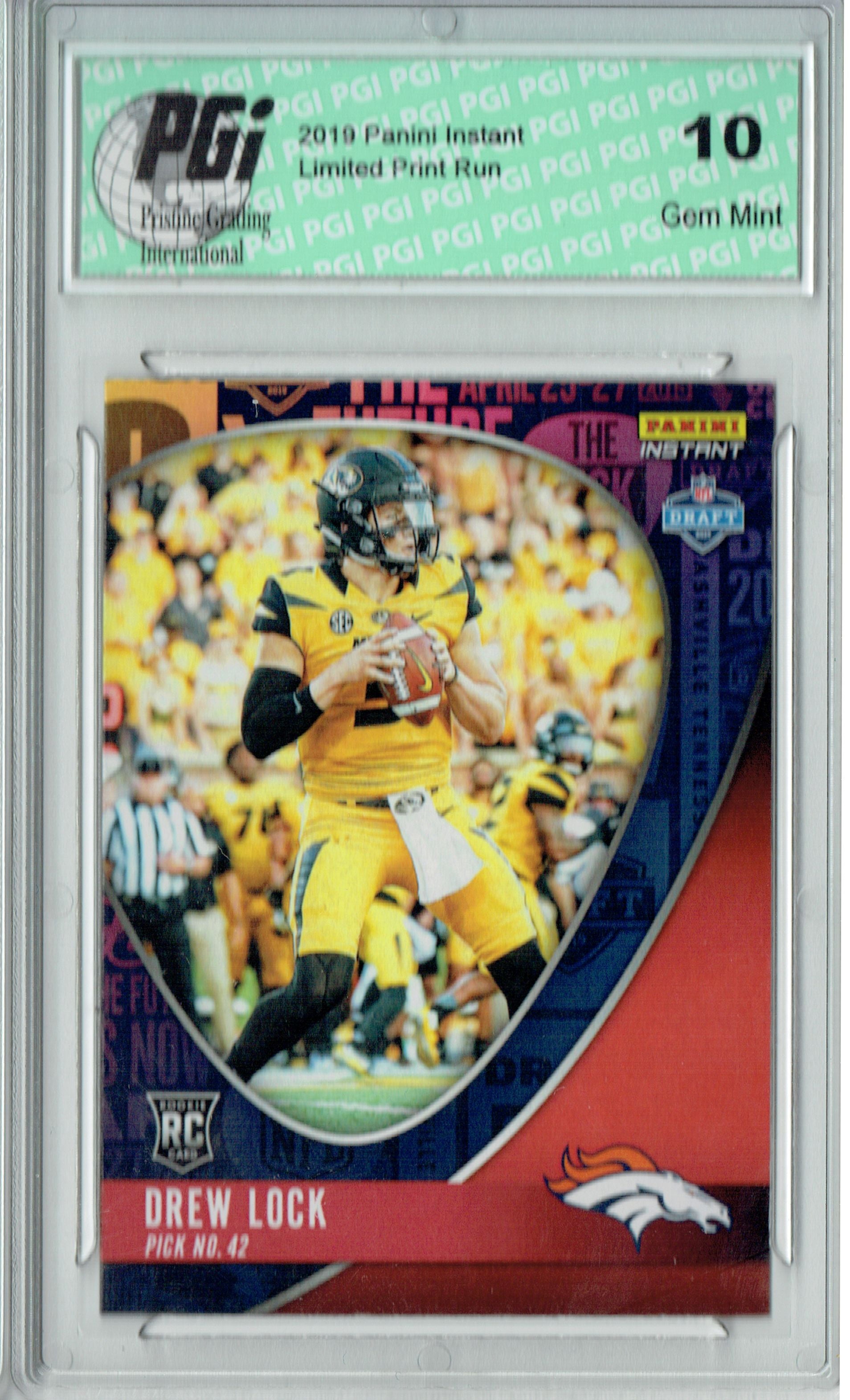 Drew Lock 2019 Panini Instant DN33 Draft Night 1 of 124