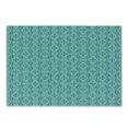 thumbnail image 1 of Teal Cutting Board, Ornamental Baroque Floral Swirls Renaissance Style Victorian Pattern, Decorative Tempered Glass Cutting and Serving Board, Small Size, Turquoise and Teal, by Ambesonne, 1 of 1