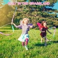thumbnail image 4 of 2 Packs Flashing Dance Ribbons with Pink Wand, Colorful Gymnastics Ribbons for Children Kids Dancing Streamers Dancer Wand Rhythmic (2 Meter/78.74inch), 4 of 5