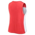 thumbnail image 3 of Women's Fanatics Red/White Philadelphia Phillies Color-Block Tank Top, 3 of 3