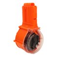 thumbnail image 4 of Cargador de dardos de juguete con clip, 25 dardos de espuma EVA suaves, de plástico redondo, para juego de tiro, color naranja, 4 of 14
