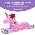thumbnail image 5 of Best Choice Products 52in Kids Large Plush Unicorn, Life-Size Stuffed Animal Toy w/ Rainbow Details - Tie-Dye Faux Fur, 5 of 9