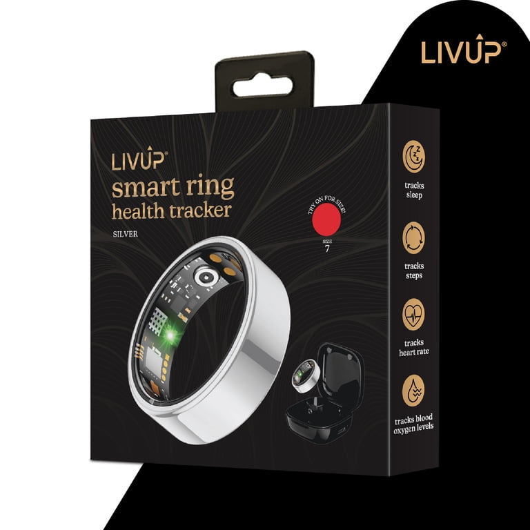 LivUp Smart Ring, Silver, Size