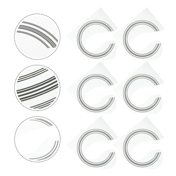 8Pcs Delicate Sound Hole Rosette Decal Sticker for Classical Acoustic Guitar Parts