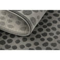 thumbnail image 2 of 8' Gray Silver And Ivory Abstract Stain Resistant Runner Rug, 2 of 7