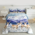 thumbnail image 2 of Castle Fairy Teens Safari Deer 3 Pieces Queen Comforter Set,Jungle Animal Ultra Soft Bedding Sets,Woodland Wildlife Bedding Comforter Set,Luxury Bedroom Decor, 2 of 8