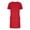 1_Red, variant on Asxite Summer Dresses for Women Casual Solid Short Sleeve Round Neck with Pockets Sundress