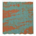 thumbnail image 2 of Ambesonne Rust Color Shower Curtain, Weathered Grunge Design, 69"Wx84"L, Cadet Blue Pale Cinnamon, 2 of 4