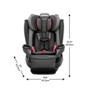 Evenflo Revolve360 Extend All-in-One Rotating Car Seat with Quick Clean Cover, Rowe Pink