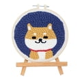 thumbnail image 2 of Punch Needle Embroidery Kit With Yarns  Easy Embroidery Needlework Wool Work Home Decor For Diy Beginners(Country Night), 2 of 2