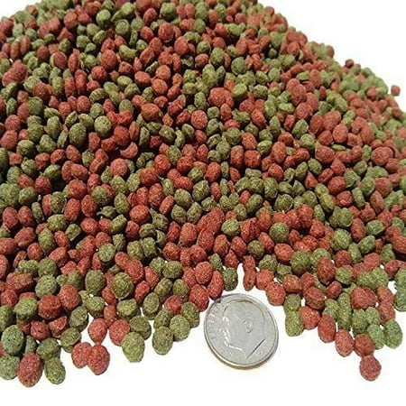 Aquatic Foods Green Gro & Color Enhancing 3/16" Floating Pellets. For Koi, Pond Fish, ALL Tropical Fish...20-lbs
