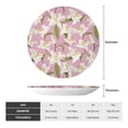 thumbnail image 2 of Salouo Lilies Flowers Pattern Bone China Decorative Plate,Holiday Decor Decorative Ceramic Plates with Stand Elegant Home DéCor for Hallway/Living Room/Bedroom-6in, 2 of 6