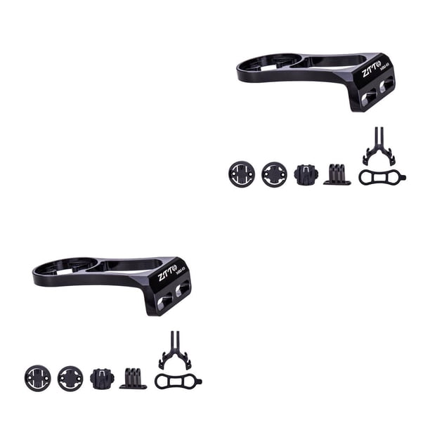 Wosthever ZTTO Soporte de bicicleta Soporte de cronómetro Velocímetro Soporte de montaña ultraligero duradero Linterna Accesorios de ciclismo Negro Negro 2piezas Wosthever CBP322583