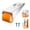 Orange, variant on Vertical Track Roller Wheel,Door Sinking Repair Caster Wheels, 2026 Low Profile Fixed Gate Casters with Side Mount,Anti-Sag Sliding Door Bottom Rollers for Furniture, Cabinet and Gate