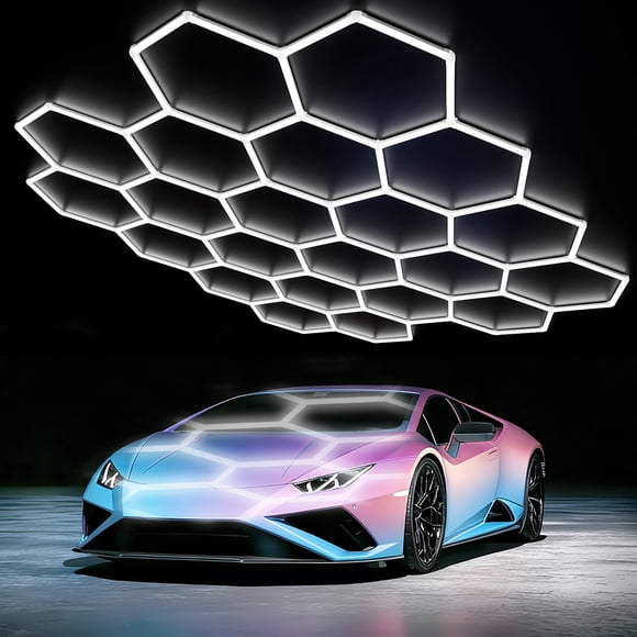 Luz LED para garaje LZHOME hexagonal 40000 lm DIY de alta luminosidad