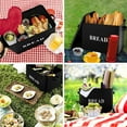 thumbnail image 5 of Extra Large Bread Box with Lid, Metal Bread Storage Container for Farmhouse Kitchen Counterto, 13.1” X 11.81” X 7.2” Inches for Holding 2+ Loaves, Indoor & Outdoor Use, Black, 5 of 7