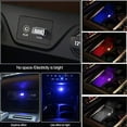 thumbnail image 3 of Luces ambientales interiores LED USB para automóvil, 7 piezas de luces LED mini USB enchufables de 5 V para el interior del maletero del automóvil., 3 of 5