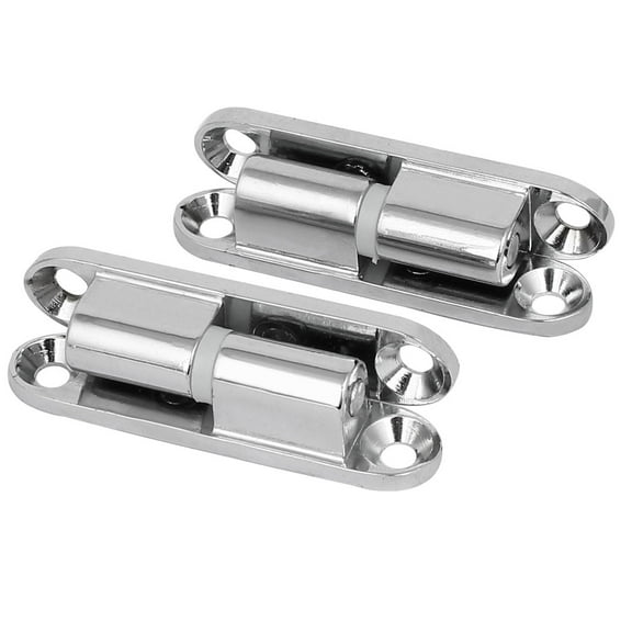 Unique Bargains Cupboard Zinc Alloy 90 Degree Detachable Door Hinge Silver Tone 2pcs