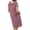 Purple, variant on SELONE Sundresses for Women Hawaiian Short Dresses with Pockets Short Sleeve Dresses Crew Neck Clothes Black XL