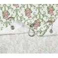 thumbnail image 4 of S4Sassy White Floral Damask Floral Waterproof Bathroom Shower Curtain With Roller Rings Hook-60 x 70 Inch, 4 of 6