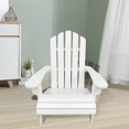 thumbnail image 5 of Cterwk Outdoor Indoor Wood Children Adirondack Chair, White, 5 of 6